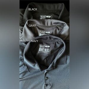 5.11 Tactical Men's Performance Short Sleeve Polo in Black, Gray or Navy, 2XL
